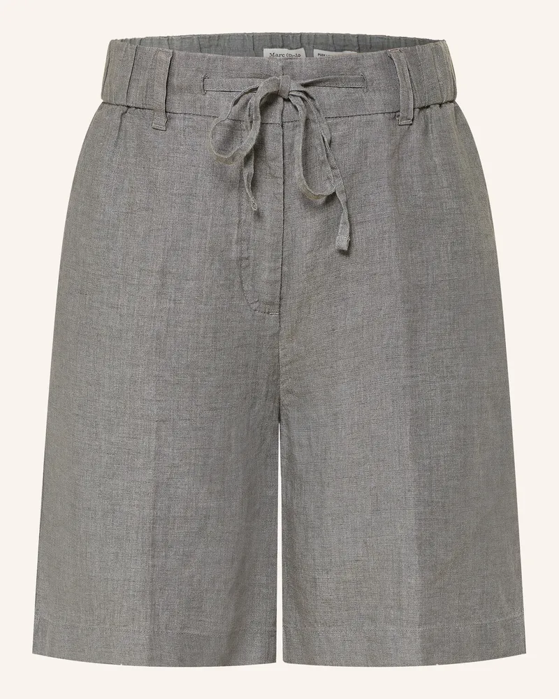Marc O'Polo Leinenshorts grau Grau