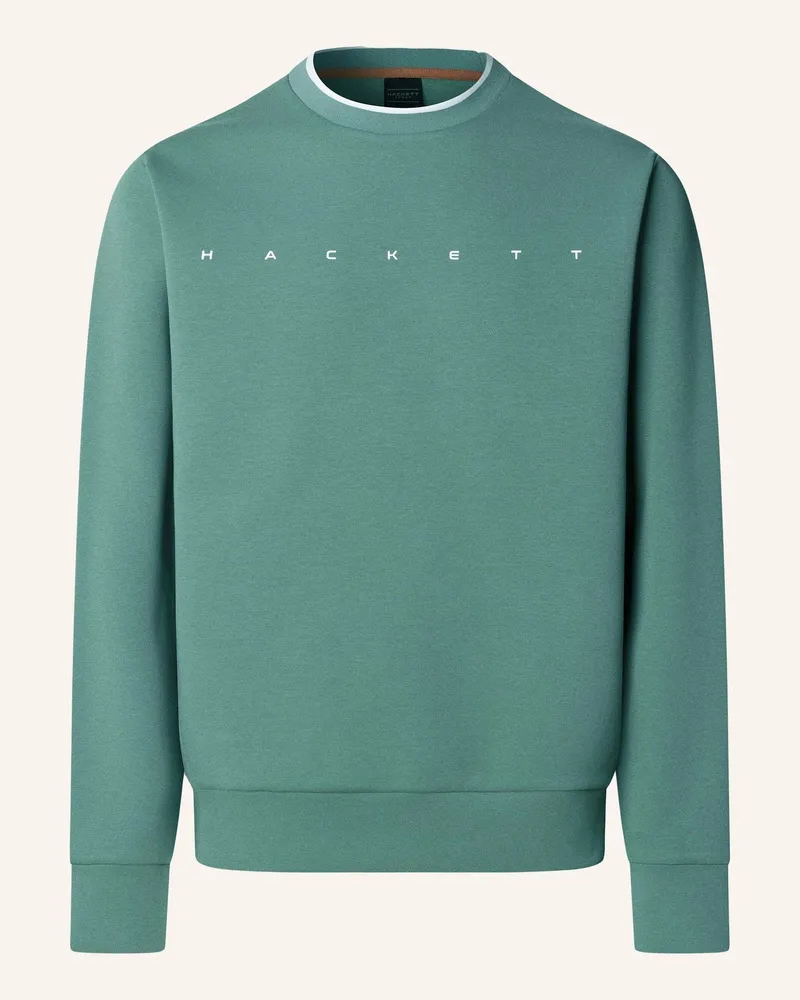 Hackett Sweatshirt Hs Essential Crew gruen Grün