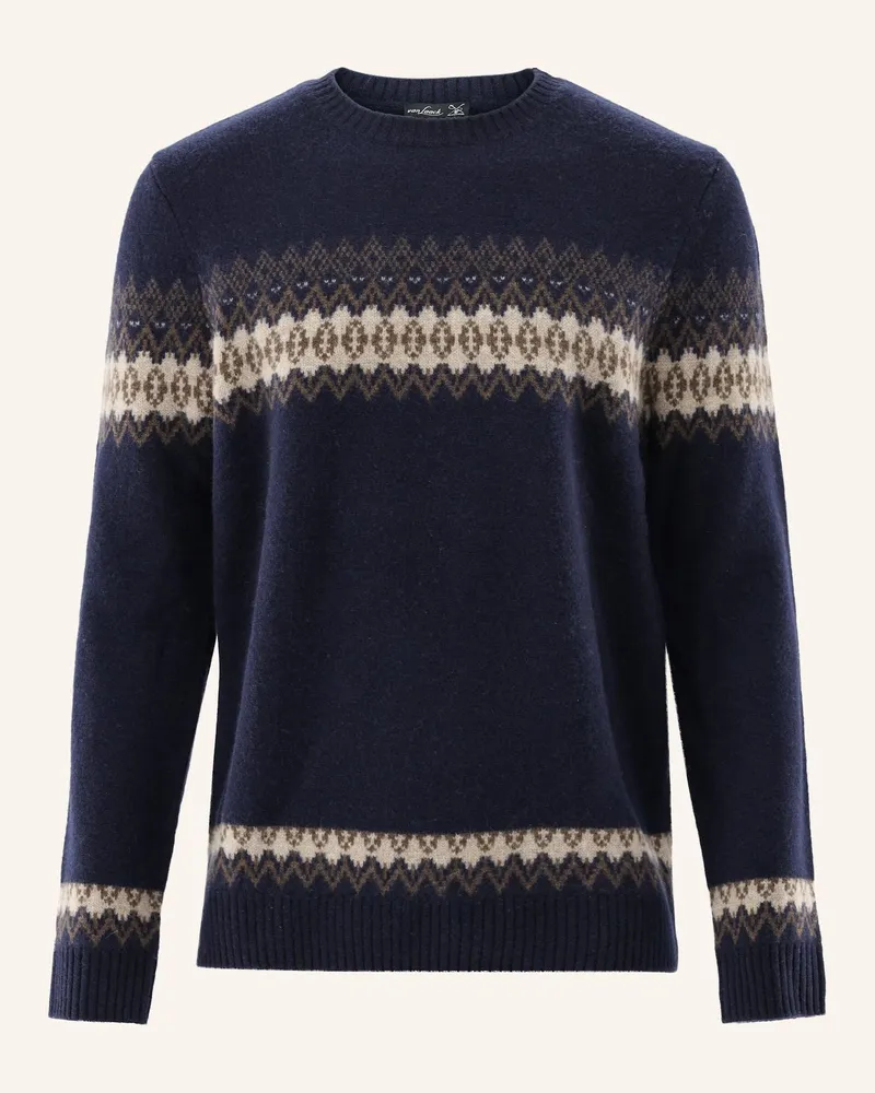 van Laack Pullover blau Dunkelblau