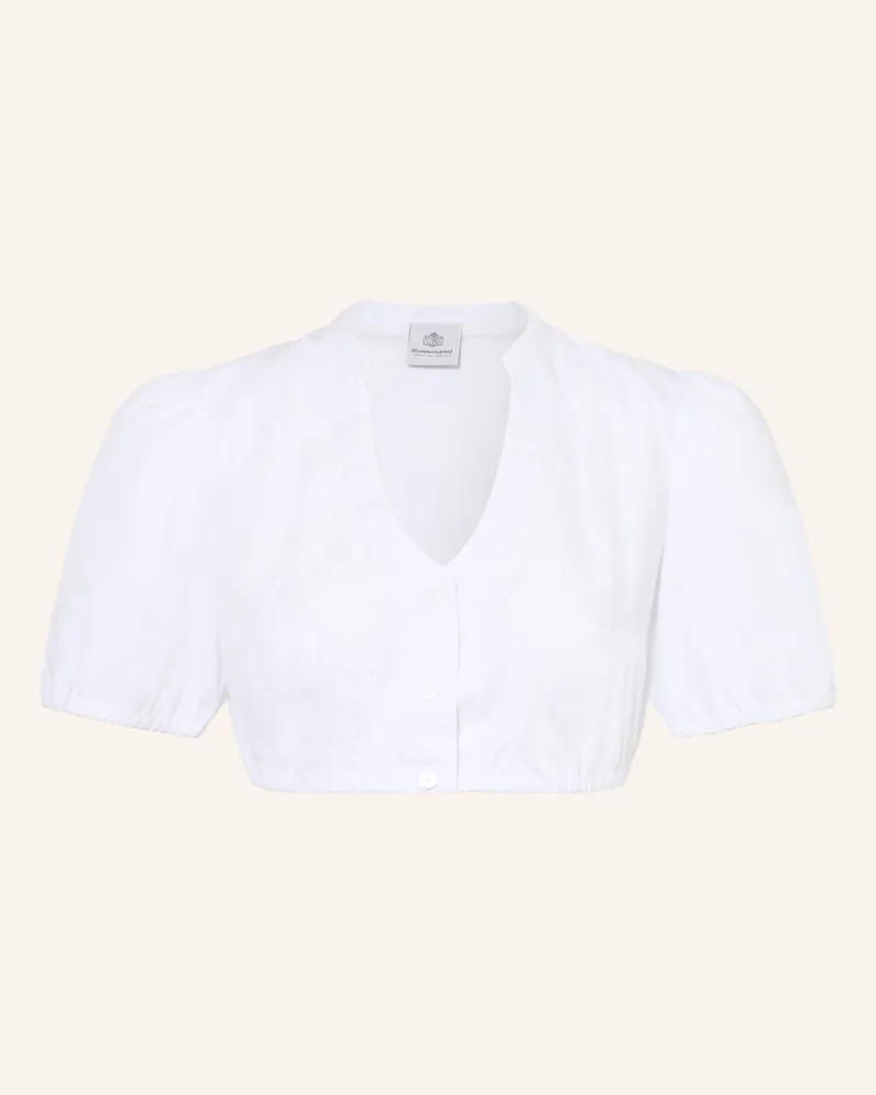 Hammerschmid Dirndlbluse Hanne weiss Weiss