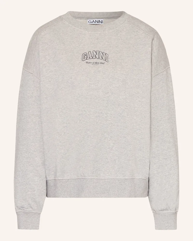 Ganni Sweatshirt grau Grau