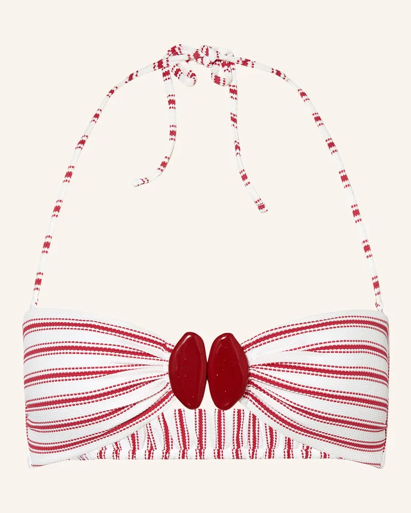 watercult Bandeau-Bikini-Hose SEASIDE SPLASH Schwarz