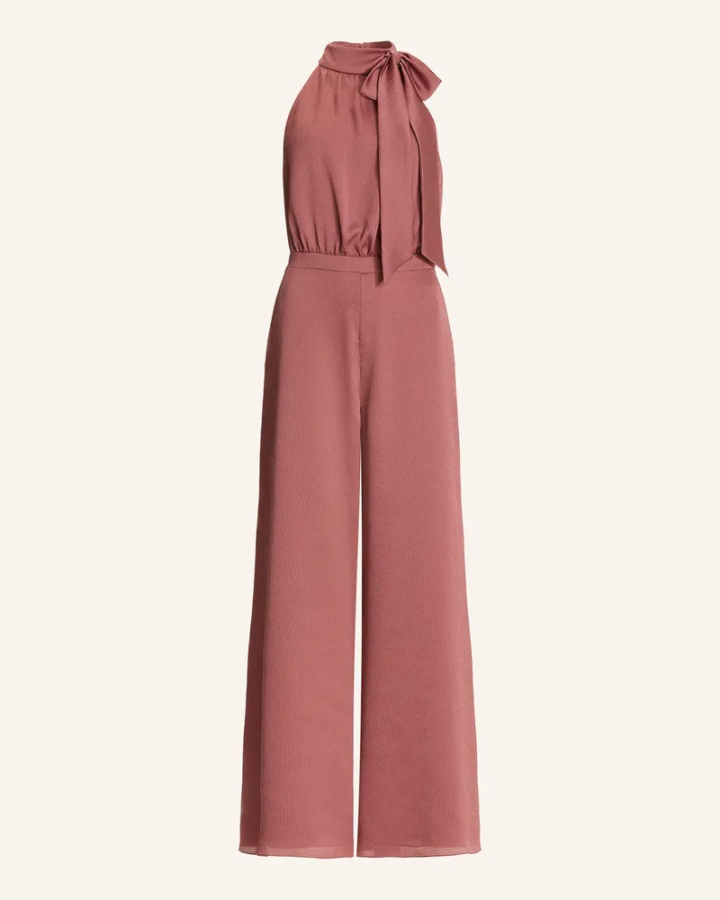 Swing Jumpsuit Aus Satin Mit Schluppe rot Altrosa