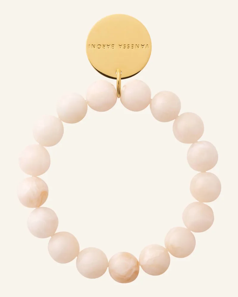 Vanessa Baroni Armbänder Mini Beads Flex Bracelet Latte Marble By Glambou gold Gold