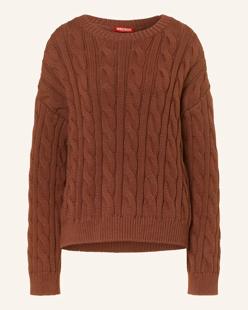 WRSTBHVR Pullover Imran braun Dunkelbraun