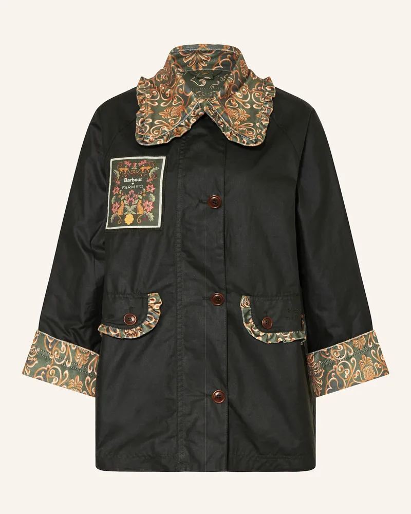 Barbour Jacke MARIA-CLARA mit Rüschen Schwarz