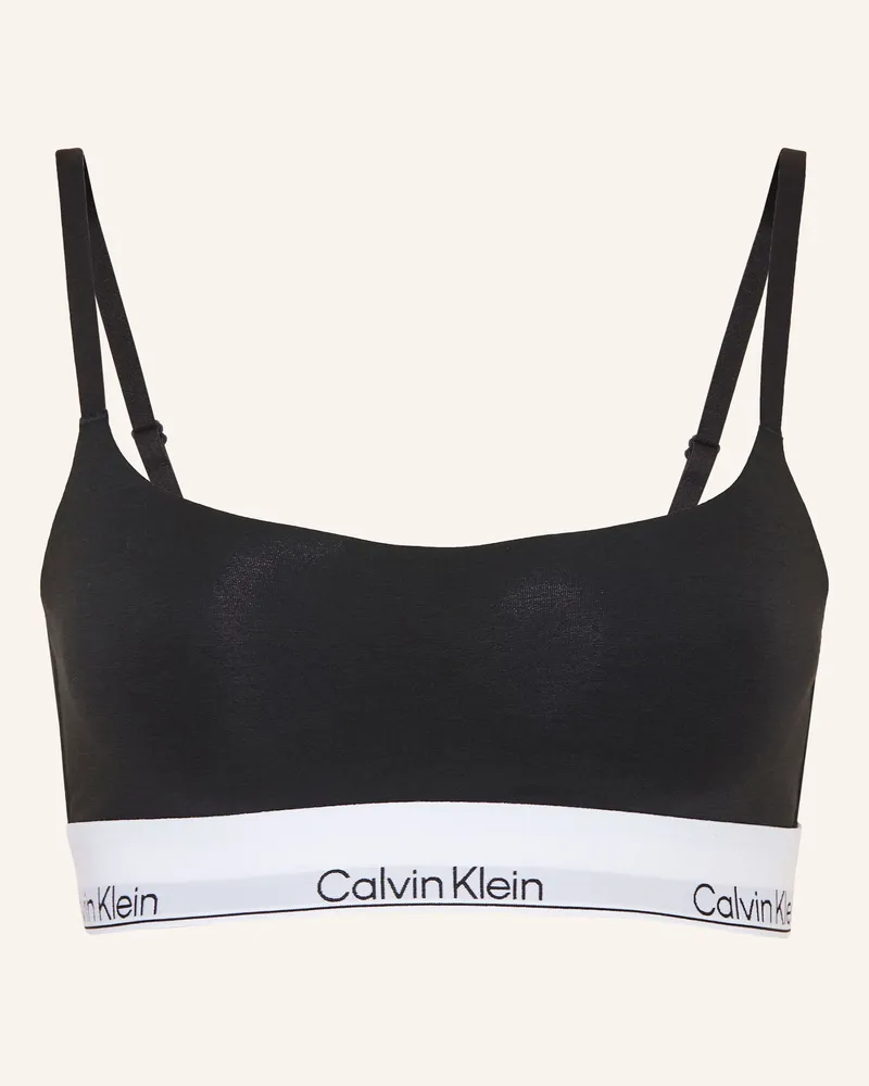 Calvin Klein Bustier Icon Cotton Modal schwarz Schwarz