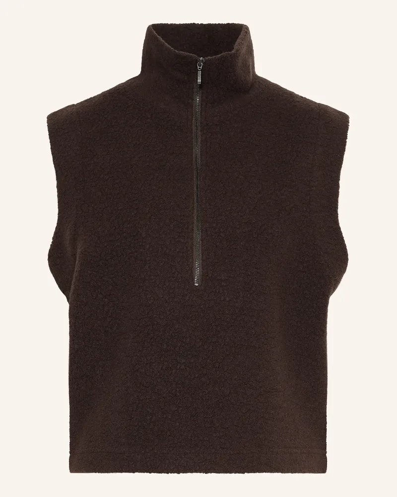 WE NORWEGIANS Fleece-Troyer Alta Aus Merinowolle braun Dunkelbraun