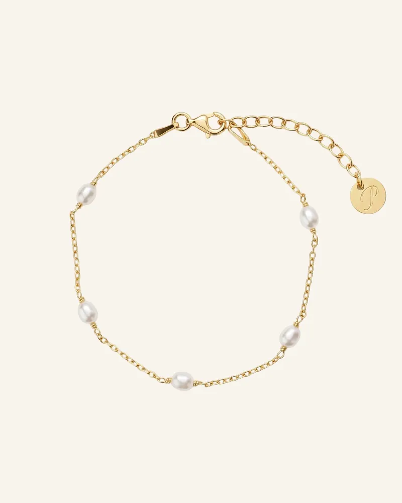 POMPIDOU Armbänder Elora Pearl By Glambou gold Gold