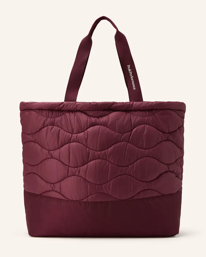 Peak Performance Shopper Helium Tote Bag rot Dunkelrot