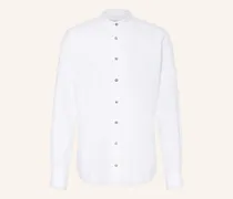 Trachtenhemd Hansi Slim Fit Mit Stehkragen weiss