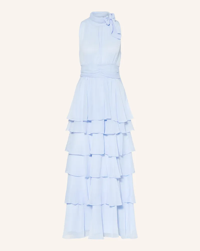 Neo Noir Kleid Marli Mit Rüschen blau Hellblau