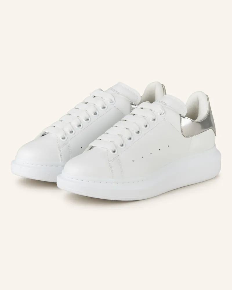 Alexander McQueen Sneaker - WEISS/ SILBER Weiss