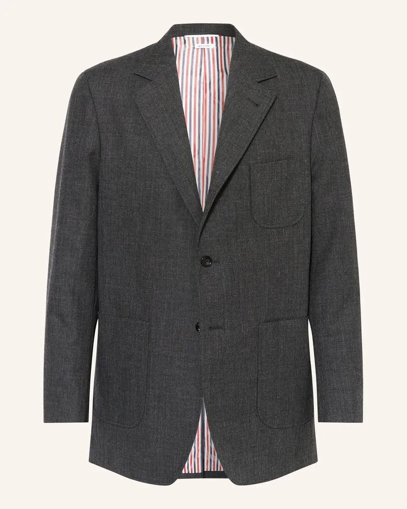 Thom Browne Sakko Regular Fit Dunkelgrau
