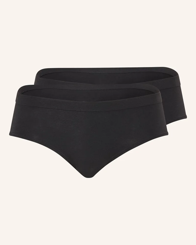 Sloggi 2er-Pack Panties Go Sense schwarz Schwarz