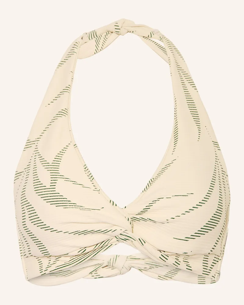 JETS Australia Neckholder-Bikini-Top BOTANIC LINES Creme