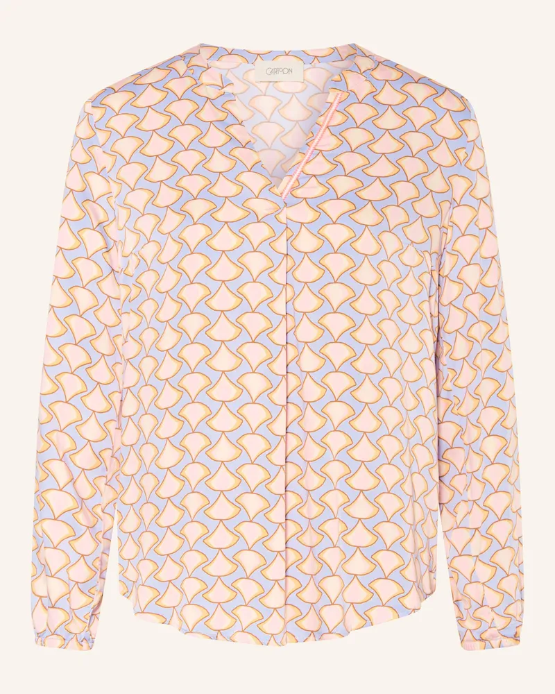 Cartoon Blusenshirt Hellblau