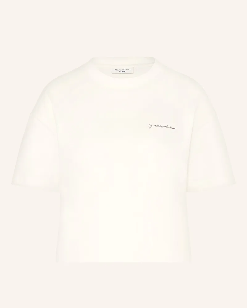 Marc O'Polo T-Shirt beige Weiss