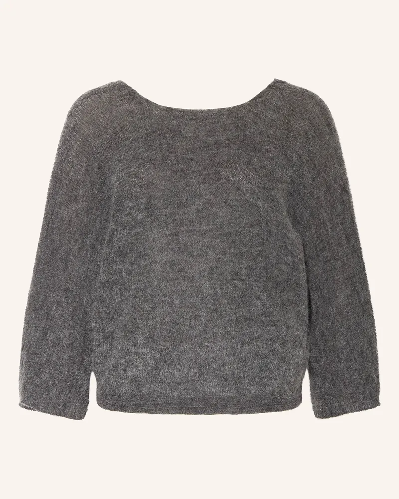 ba&sh Pullover ISAAC mit Mohair Dunkelgrau