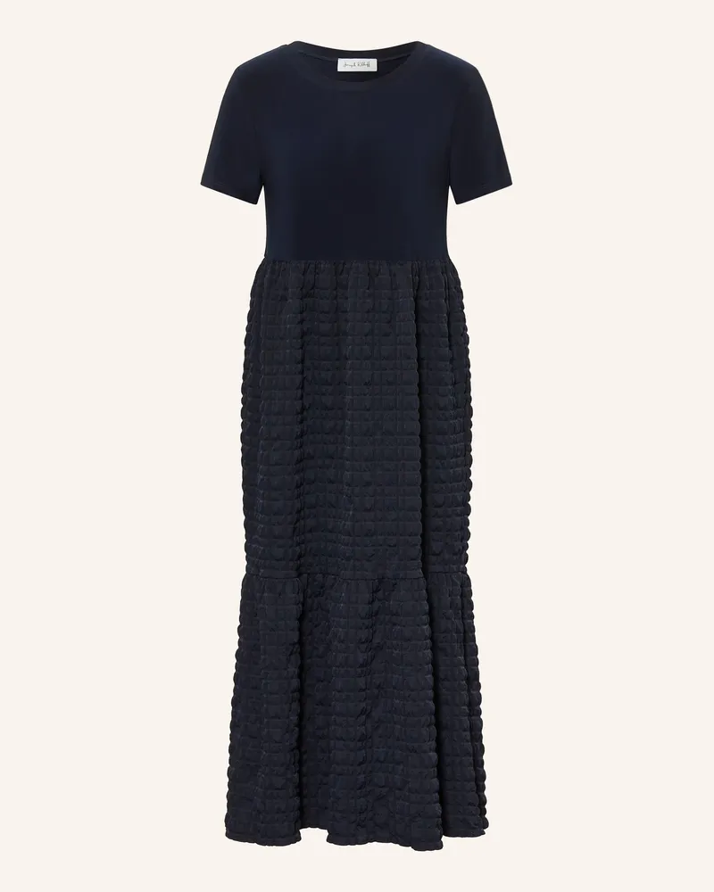 Joseph Ribkoff Kleid Im Materialmix blau Dunkelblau