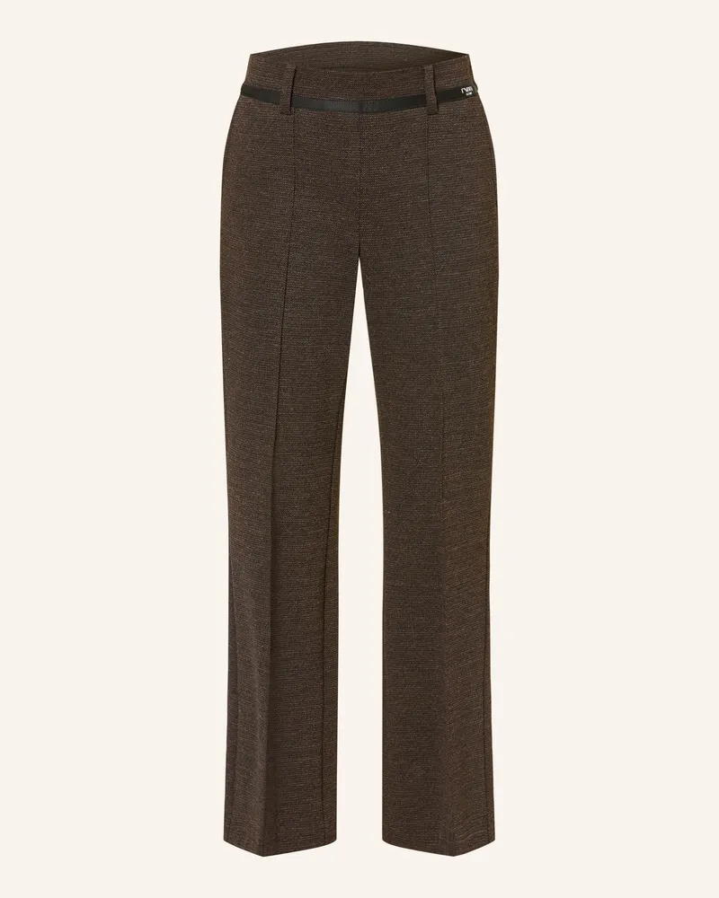 Cambio Bootcut-Hose Francoise braun Dunkelbraun
