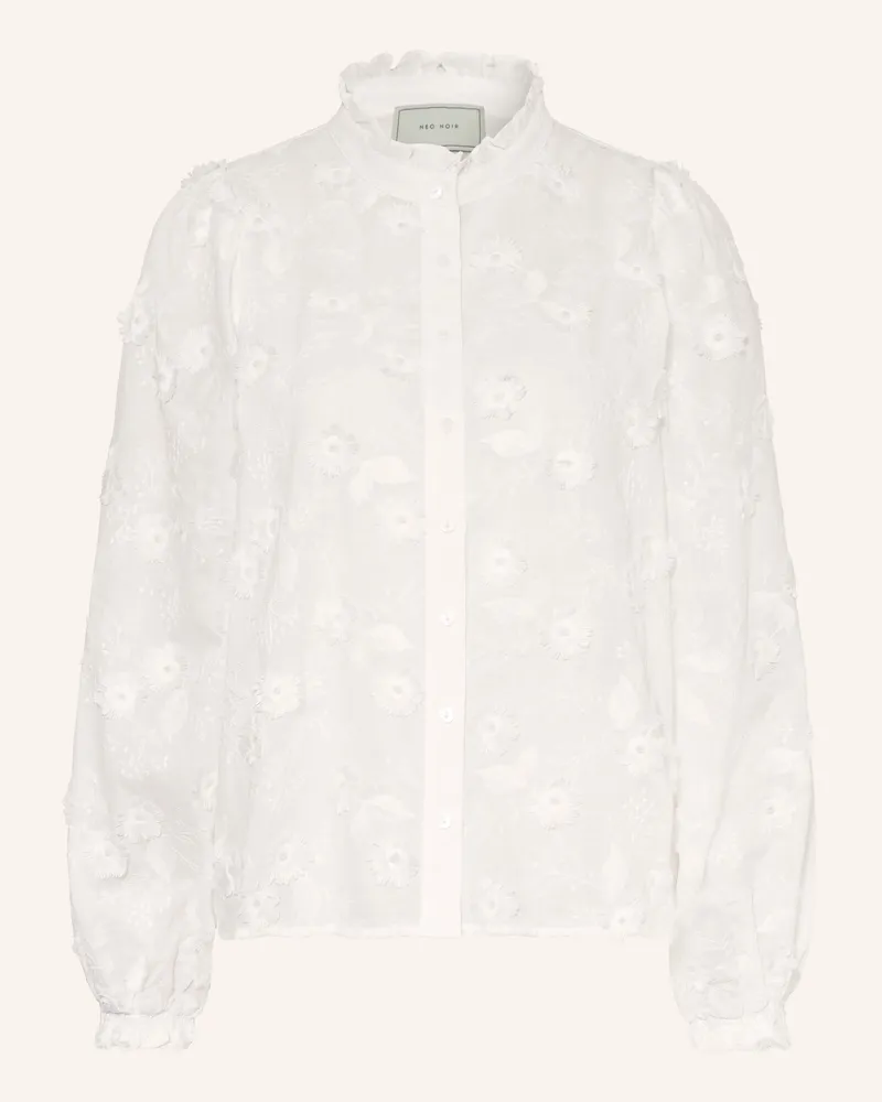 Neo Noir Bluse Oda Mit Rüschen weiss Weiss