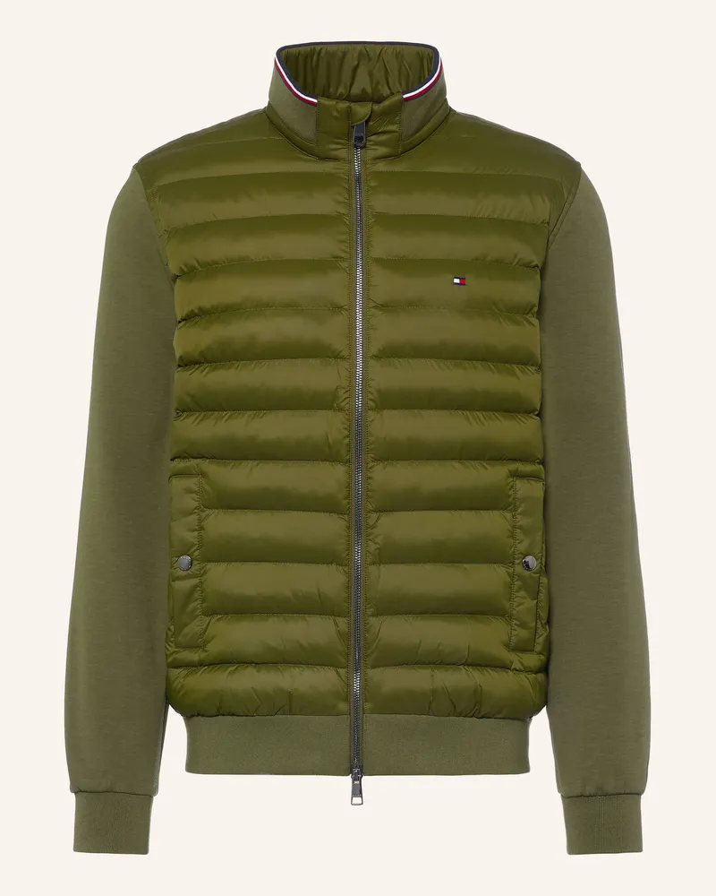 Tommy Hilfiger Steppjacke Im Materialmix gruen Oliv