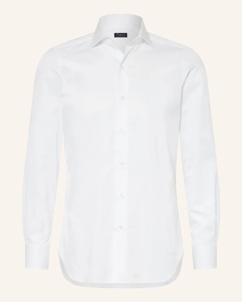 Finamore 1925 Hemd Napoli Traveller Regular Classic Fit weiss Weiss