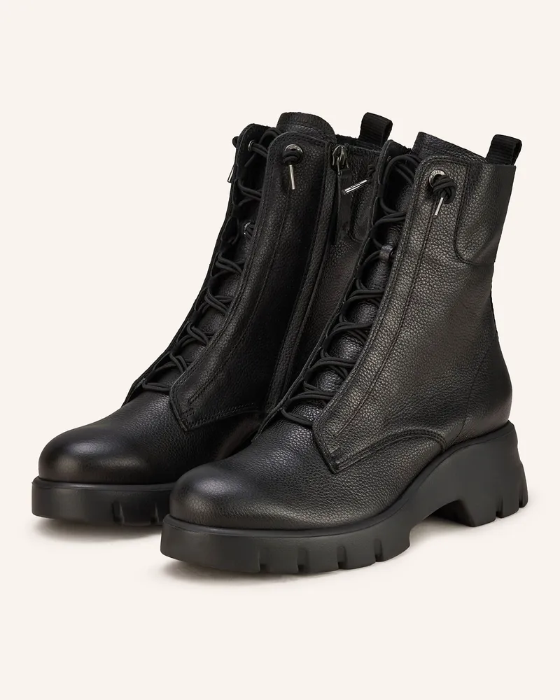 paul green Schnürboots schwarz Schwarz