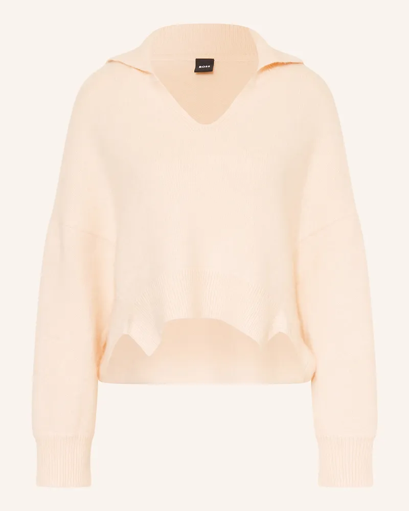 HUGO BOSS Pullover Frolis Mit Cashmere rosa Hellorange