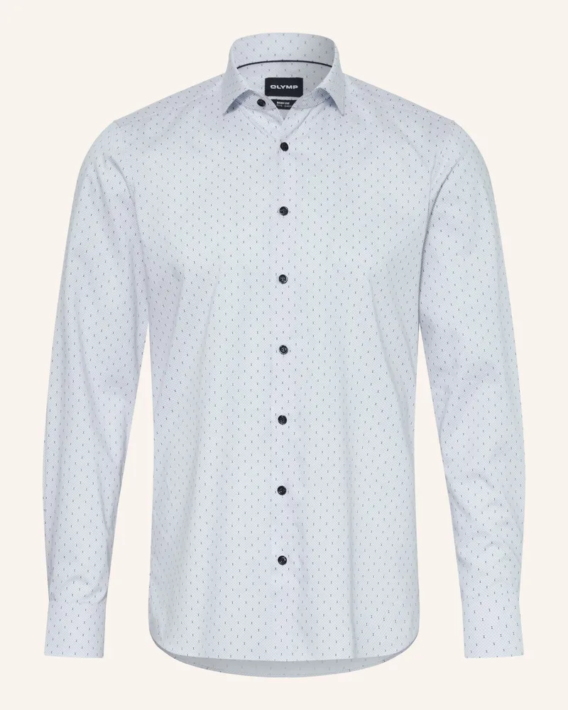 Olymp Hemd Level Five Body Fit blau Weiss