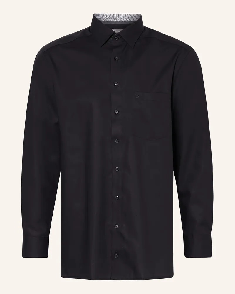 Olymp Hemd Luxor Comfort Fit schwarz Schwarz