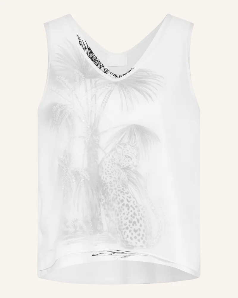 Sportalm Top mit Pailletten Weiss