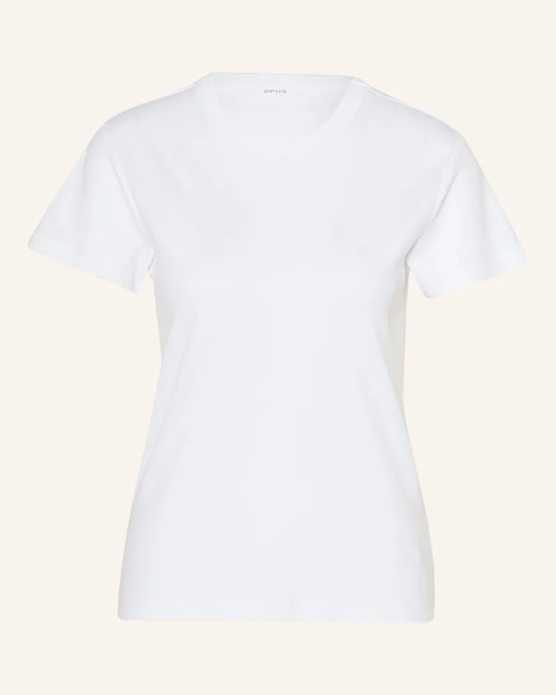 OPUS T-Shirt Samun weiss Weiss