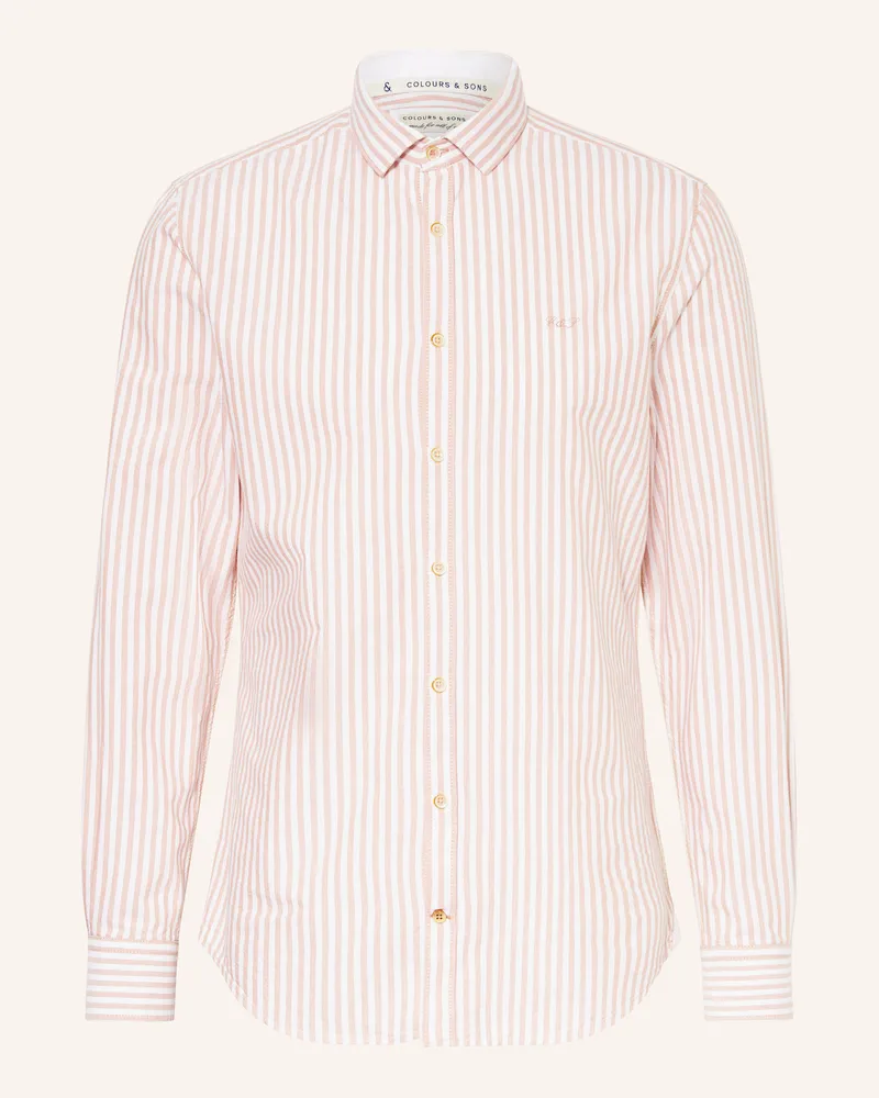 colours & sons Hemd Regular Fit Weiss