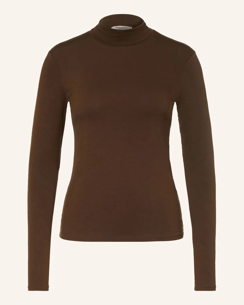 Max Mara Rollkragenshirt Multif braun Dunkelbraun