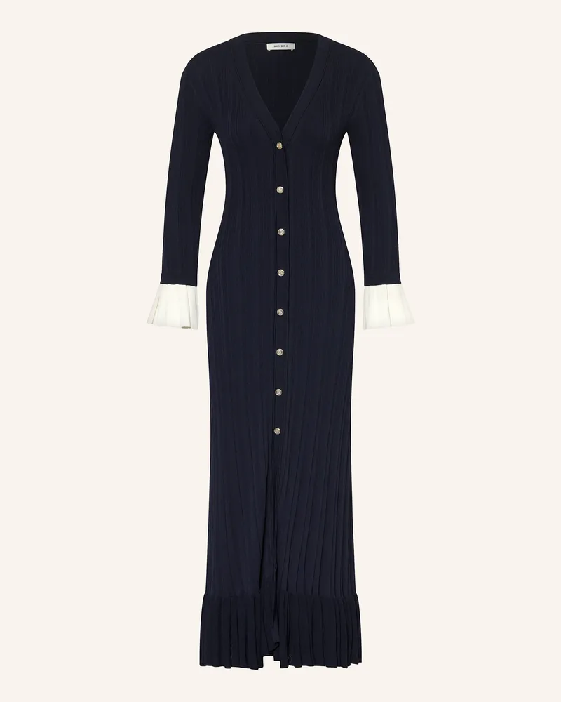 Sandro Strickkleid blau Dunkelblau