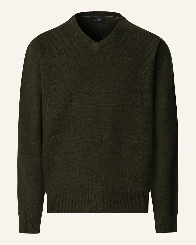 Hackett Pullover LAMBSWOOL V NECK Grün