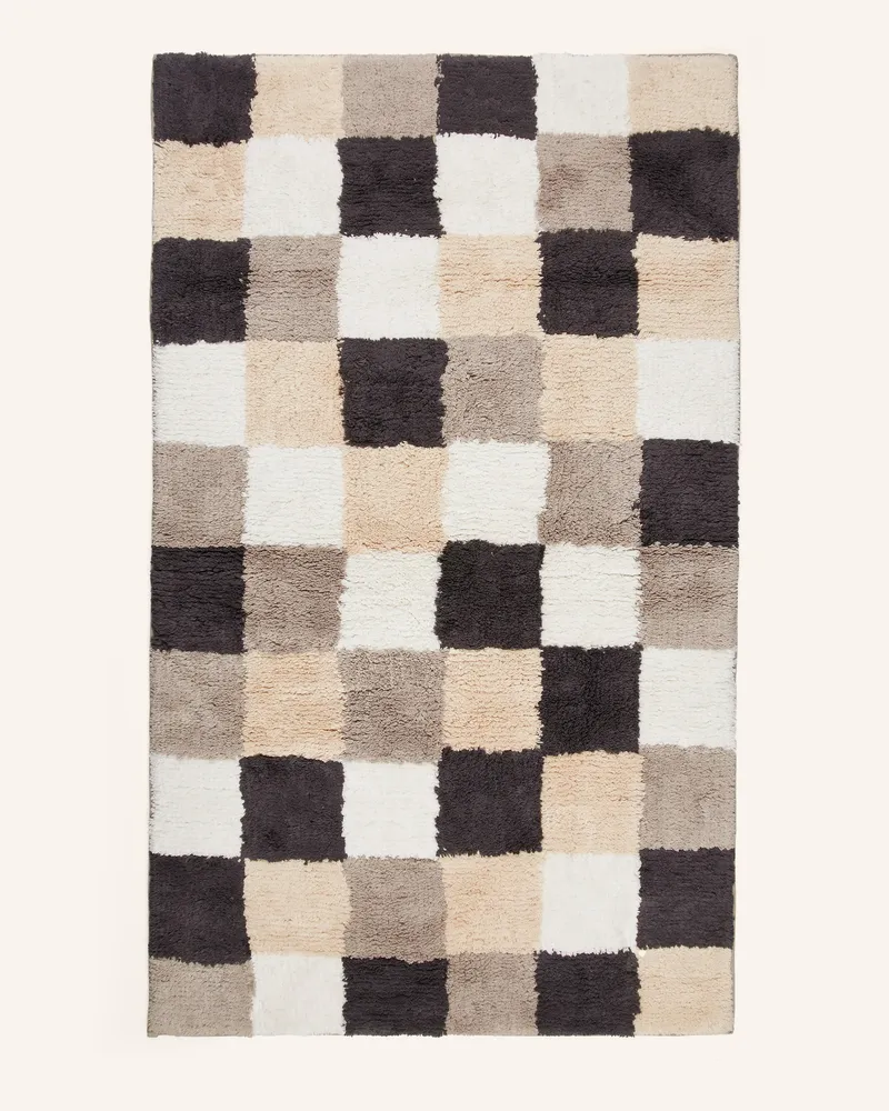 Cawö Badematte beige Schwarz
