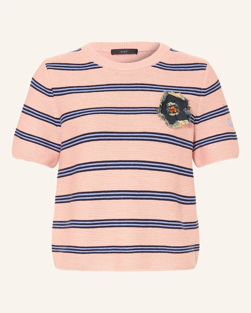 Oui  Strickshirt rosa Rosé