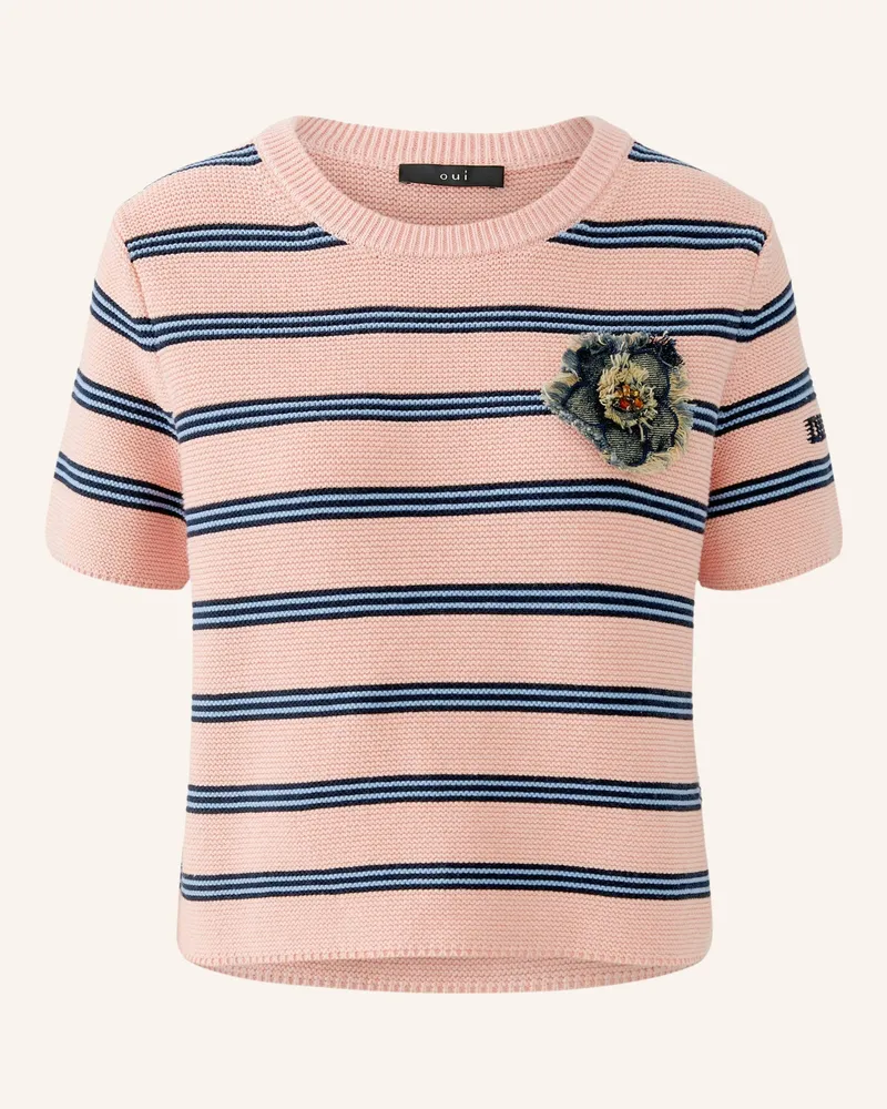 Oui  Strickshirt rosa Rosé