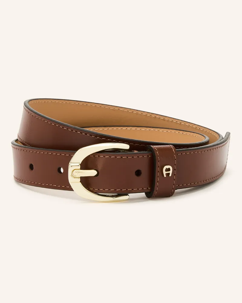 Aigner Ledergürtel braun Braun