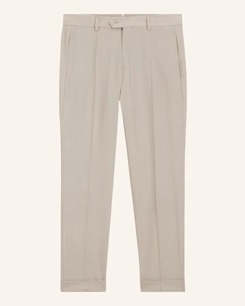 HUGO BOSS Business Hose L-Peet-Flat-253 Tapered Fit beige Beige
