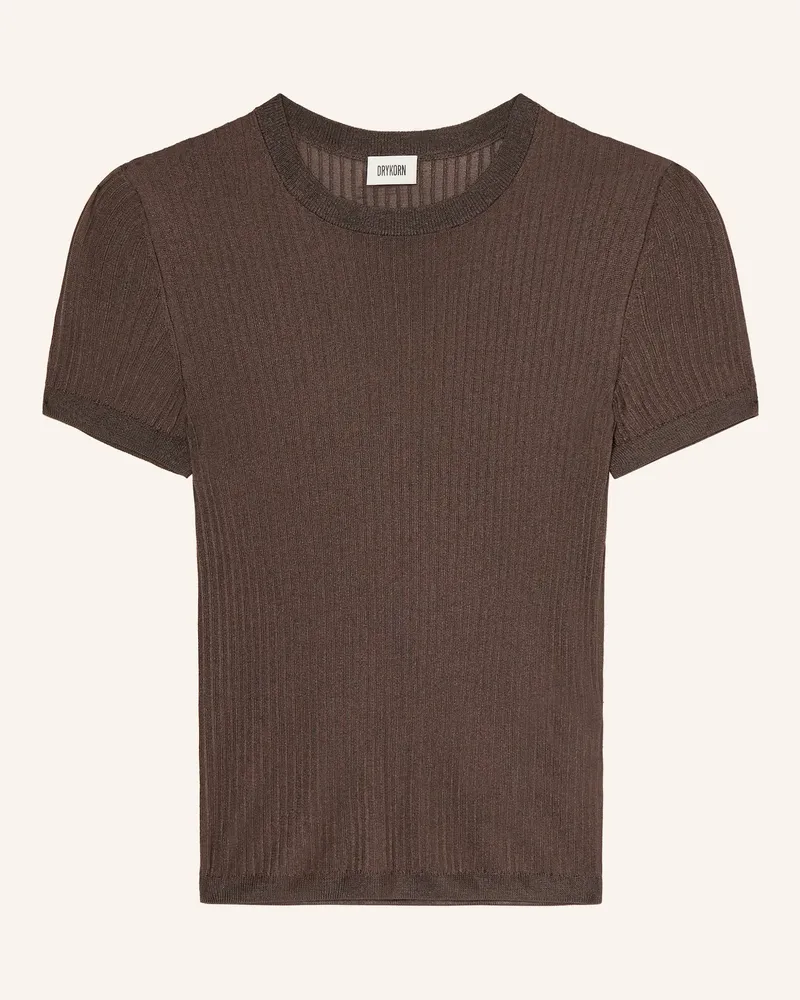 Drykorn Strickshirt Moglini braun Dunkelbraun