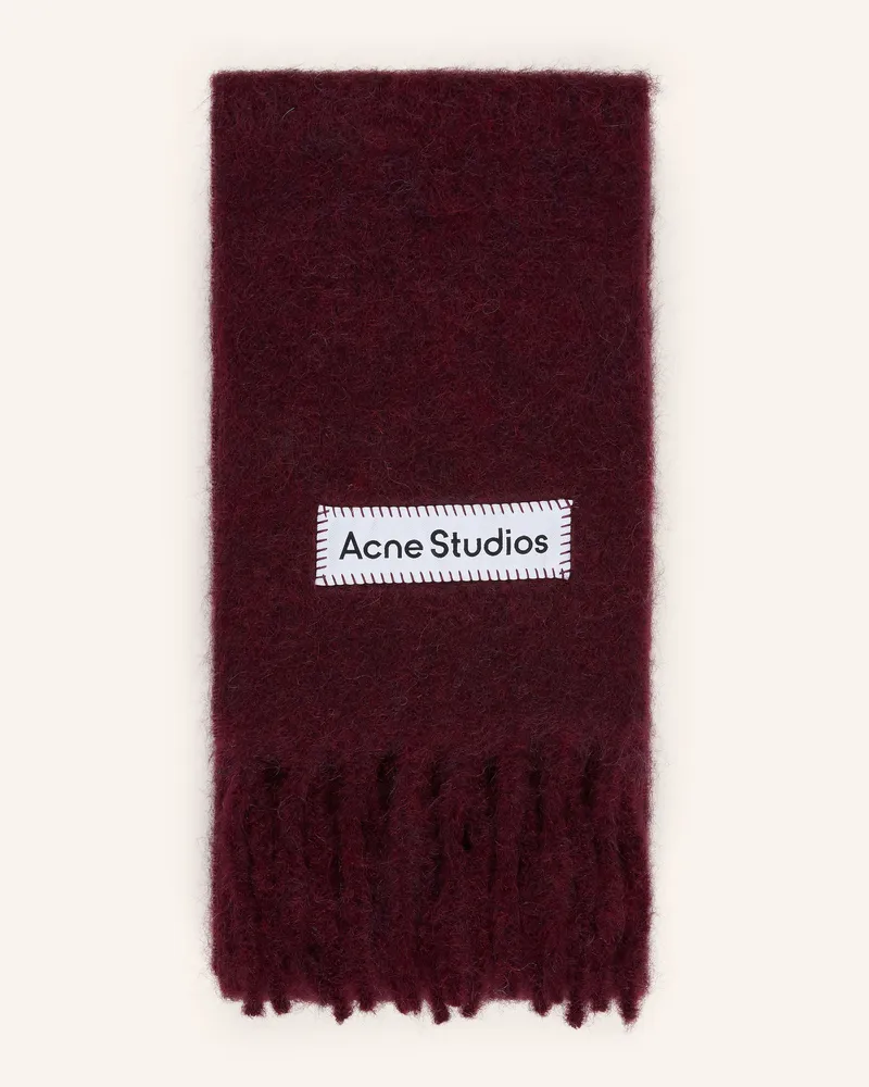 Acne Studios Schal Mit Alpaka rot Dunkelrot