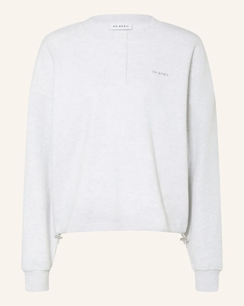 OH APRIL Sweatshirt Aven grau Hellgrau