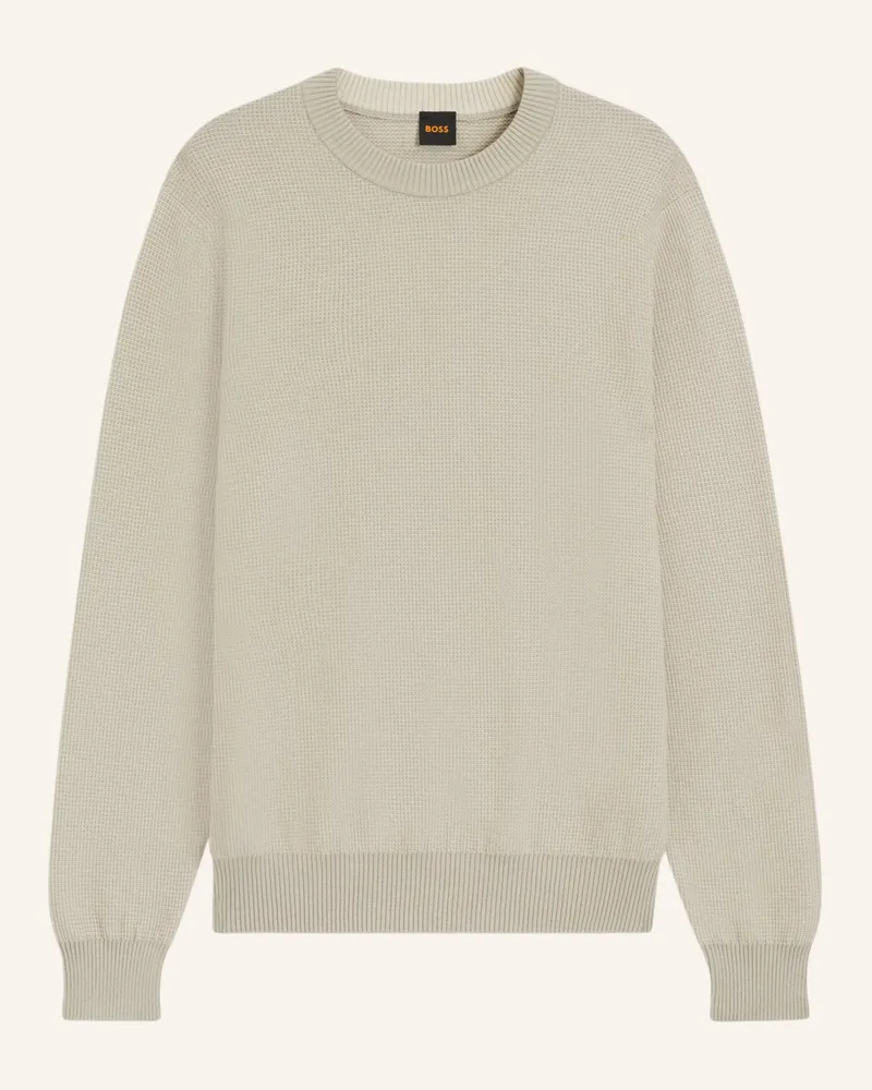 HUGO BOSS Pullover KLAPOK Regular Fit Beige