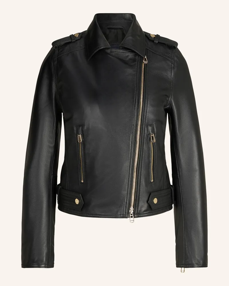 JOOP! Lederjacke schwarz Schwarz