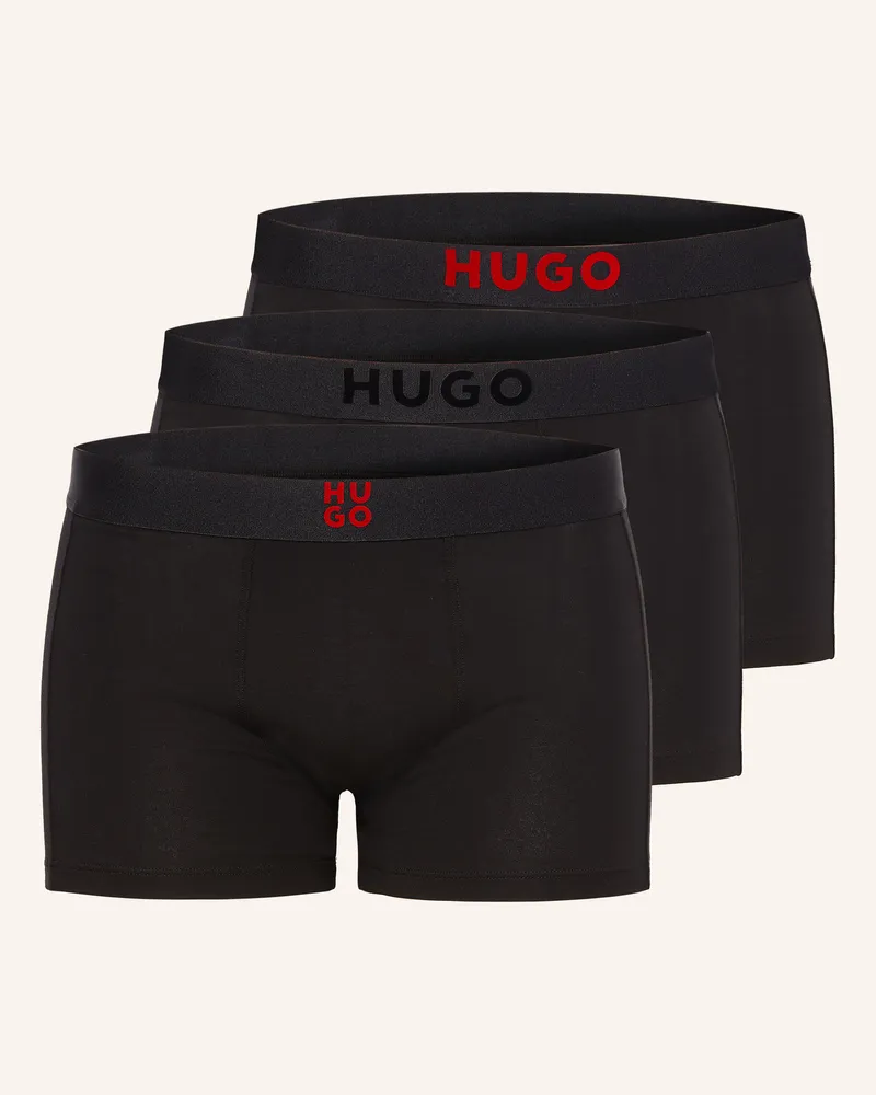 HUGO BOSS 3er-Pack Boxershorts Gift Velve schwarz Schwarz