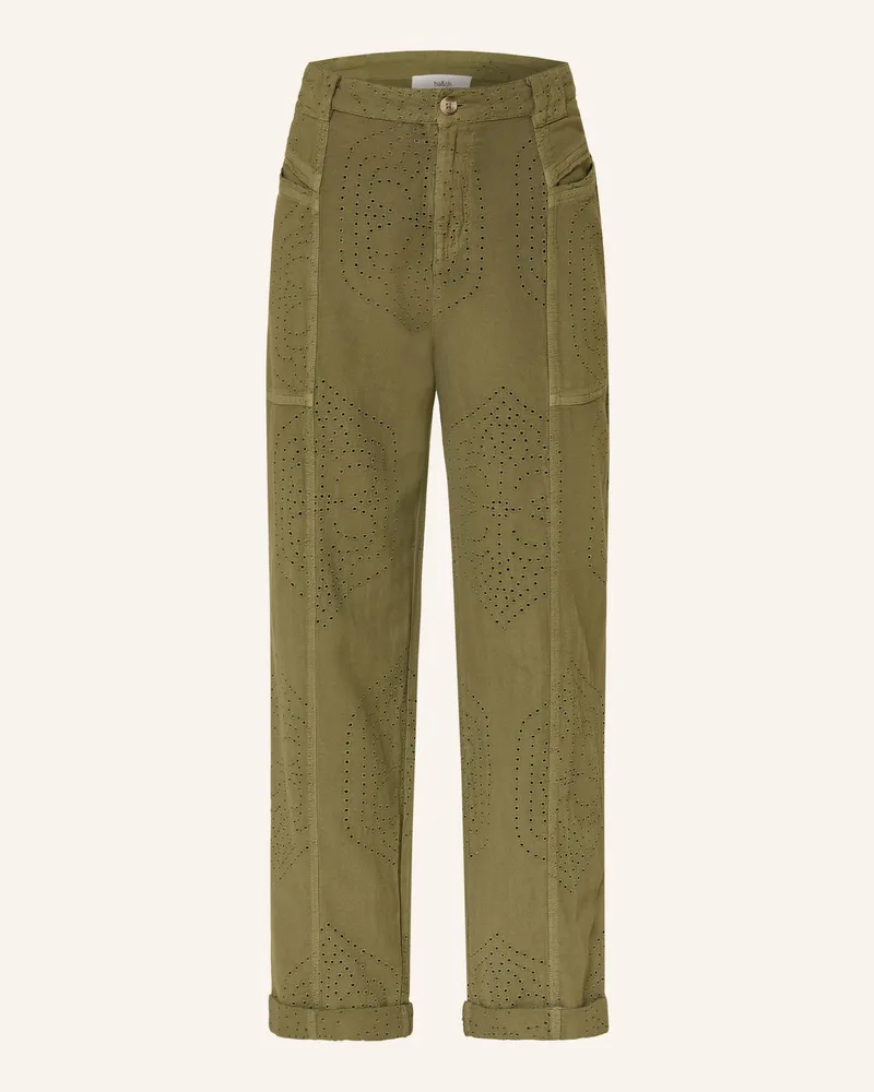 ba&sh 7/8-Hose Giany gruen Oliv